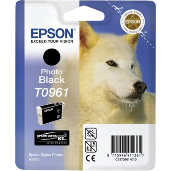 EPSON Ink Cartridge Singlepack Photo Black T0961 | C13T09614010