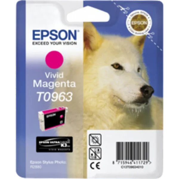 EPSON Ink Cartridge Singlepack Vivid Magenta T0963 | C13T09634010
