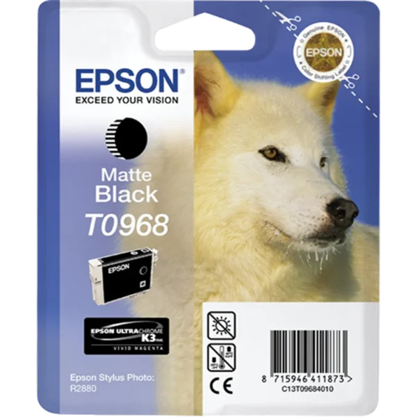 EPSON Ink Cartridge Singlepack Matte Black T0968 | C13T09684010