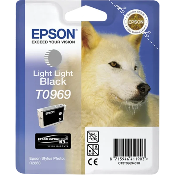 EPSON Ink Cartridge Singlepack Light Light Black T0969 | C13T09694010