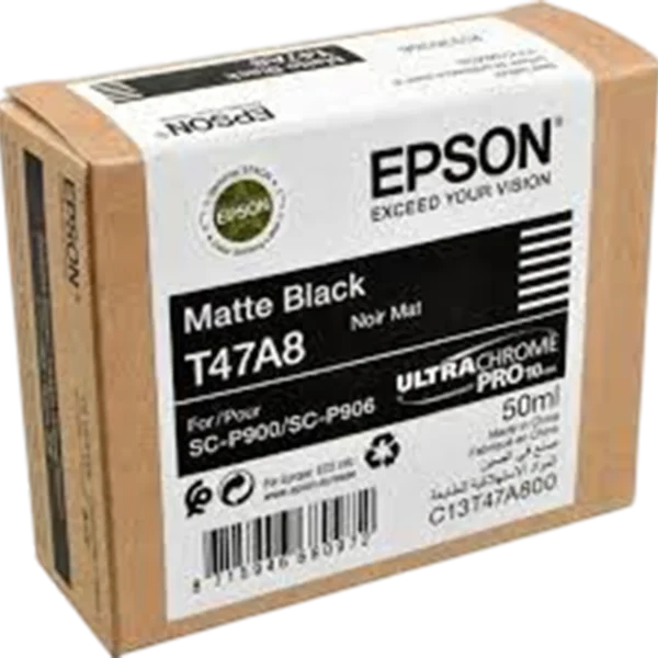 EPSON Ink Cartridge Singlepack Matte Black T47A8 UltraChrome Pro10 50ml | C13T47A80N - Image 2