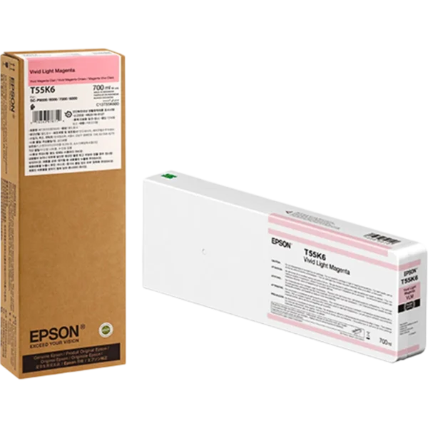 EPSON Ink Cartridge Singlepack Vivid Light Magenta T55K600 UltraChrome HDX/HD 700ml | C13T55K600 - Image 2