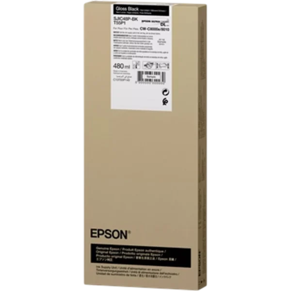 EPSON Ink Cartridge SJIC48P-BK Black ColorWorks C8000e | C13T55P140 - Image 2