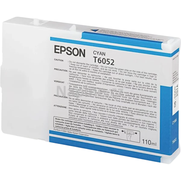 EPSON Ink Cartridge Singlepack Cyan T605200 | C13T605200