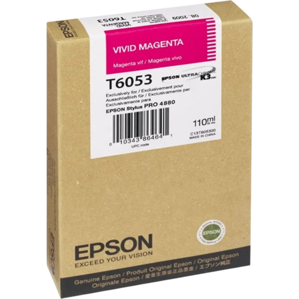 EPSON Ink Cartridge Singlepack Vivid Magenta T605300 | C13T605300 - Image 3