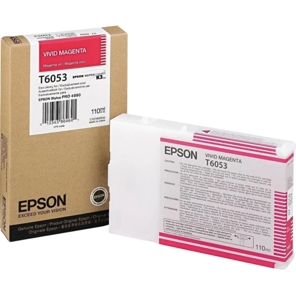 EPSON Ink Cartridge Singlepack Vivid Magenta T605300 | C13T605300 - Image 2