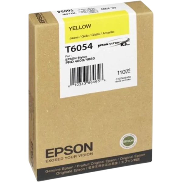EPSON Ink Cartridge Singlepack Yellow T605400 | C13T605400