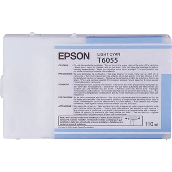 EPSON Ink Cartridge Singlepack Light Cyan T605500 | C13T605500