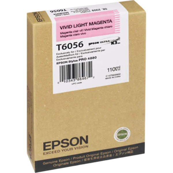 EPSON Ink Cartridge Singlepack Vivid Light Magenta T605600 | C13T605600 - Image 2