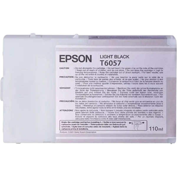 EPSON Ink Cartridge Singlepack Light Black T605700 | C13T605700