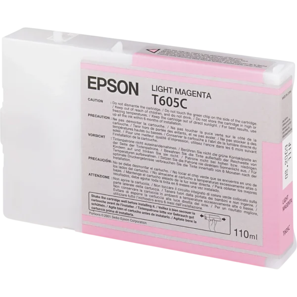 EPSON Ink Cartridge Singlepack Light Magenta T605C00 | C13T605C00