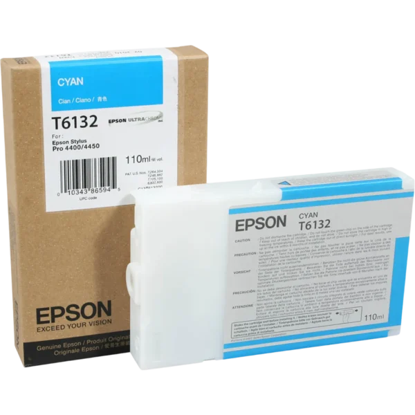 EPSON Ink Cartridge Singlepack Cyan T613200 | C13T613200 - Image 3