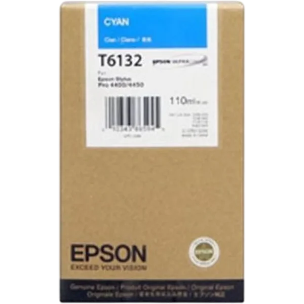 EPSON Ink Cartridge Singlepack Cyan T613200 | C13T613200 - Image 2