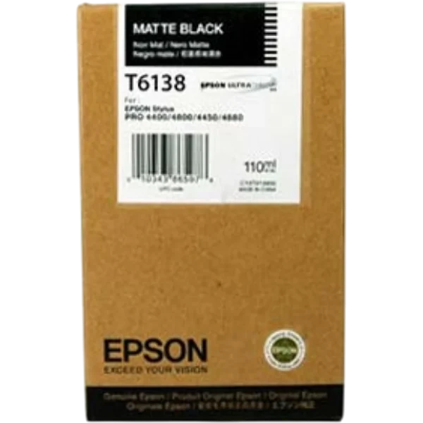 EPSON Ink Cartridge Singlepack Matte Black T613800 | C13T613800 - Image 3