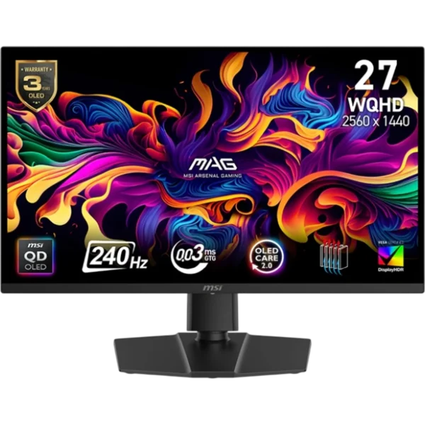 MSI Monitor X24 27" [OLED | 2K | 240Hz | 0.03ms | 2Y] / MAG 271QP QD-OLED