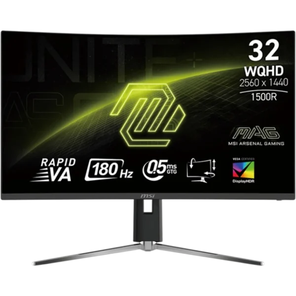 MSI Monitor 32" Curved [VA | 2K | 180Hz | 0.5ms | 2Y] / MAG 32CQ6PF