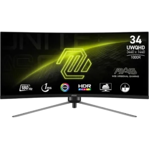 MSI Monitor 34" Curved [VA | WQHD | 180Hz | 1ms | 2Y] / MAG 345CQR