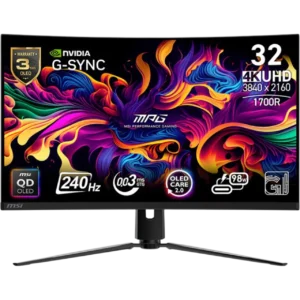 MSI Monitor 32" [OLED | 4K | 240Hz | 0.03ms | 2Y] / MPG 321CURX QD-OLE