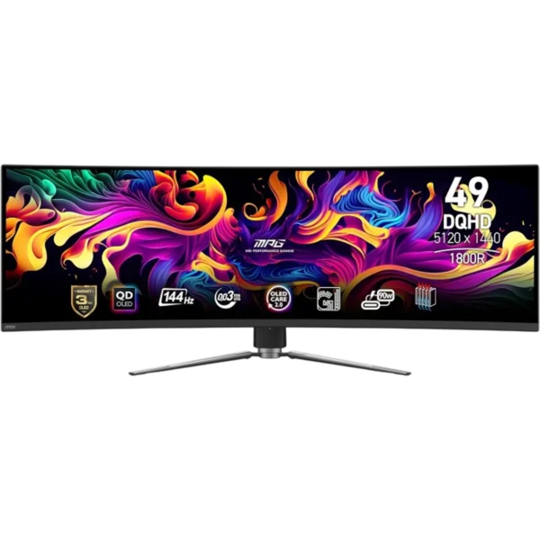 MSI Gaming Monitor 49" Curved [OLED | DQHD | 144Hz | 0.03ms | 3Y] / MPG 491CQP QD-OLED