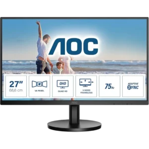 AOC Monitor 27" [VA | 2K | 75Hz | 4ms | 3Y] / Q27B3MA