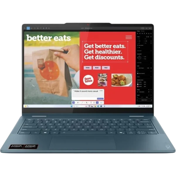 LENOVO Laptop Yoga 7 14AKP10 14" 2.8K Touch [R7 AI 350 | 32GB | 1TB SSD M.2 | AMD Radeon 860M | Win 11 Home | 3Y] / 83JR001UGM - Image 2