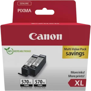 Μελάνι CANON PGI-570XL Black Twin Pack - 500 Σελίδες | 0318C010