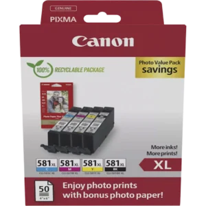 Μελάνι CANON CLI-581 High Yield 4-Color - 1.110 Σελίδες | 2052C006