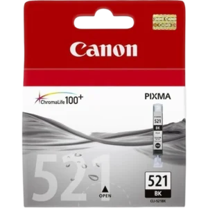 Μελάνι CANON CLI-521 Black - 345 Σελίδες | 2933B001