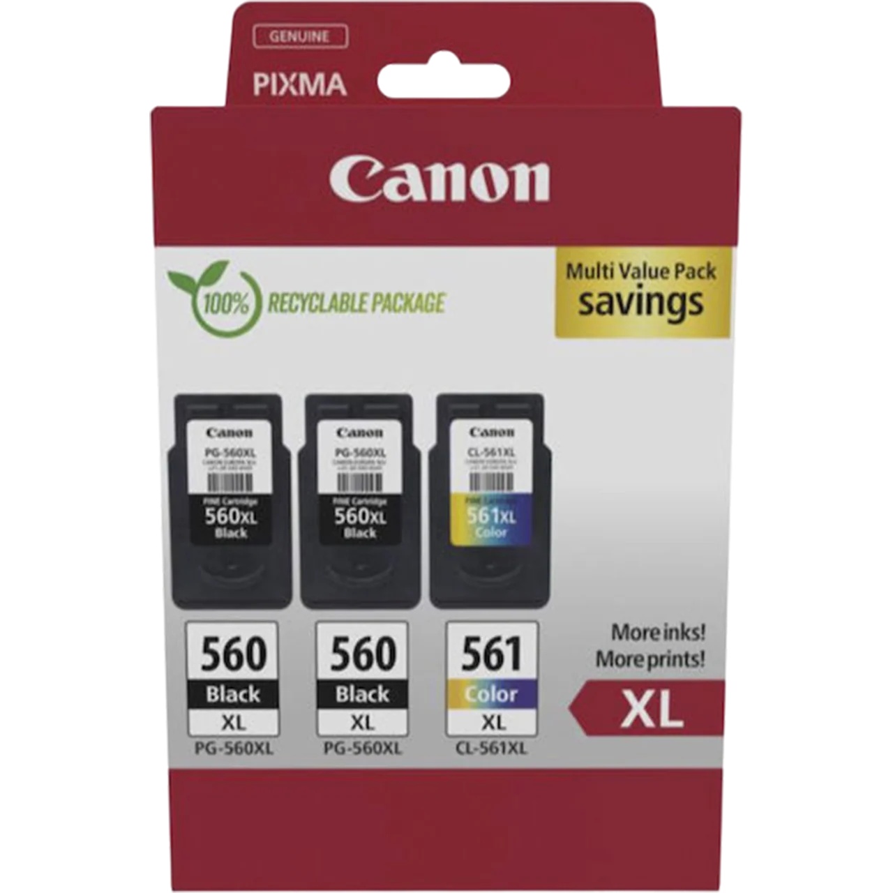 Μελάνι CANON PG-560XL / CL-561XL High Yield MultiPack - 40.8ml | 3712C009