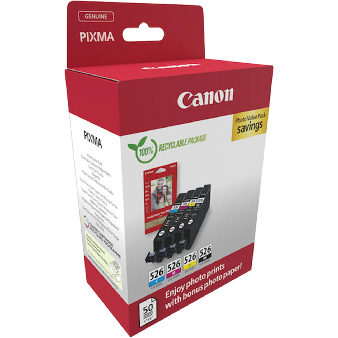 Μελάνι CANON CLI-526 4-Color Photo Value Pack - 37ml | 4540B019 - Image 2