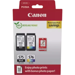 Μελάνι CANON PG-575 / CL-576 Value Pack - 200 Σελίδες | 5438C004
