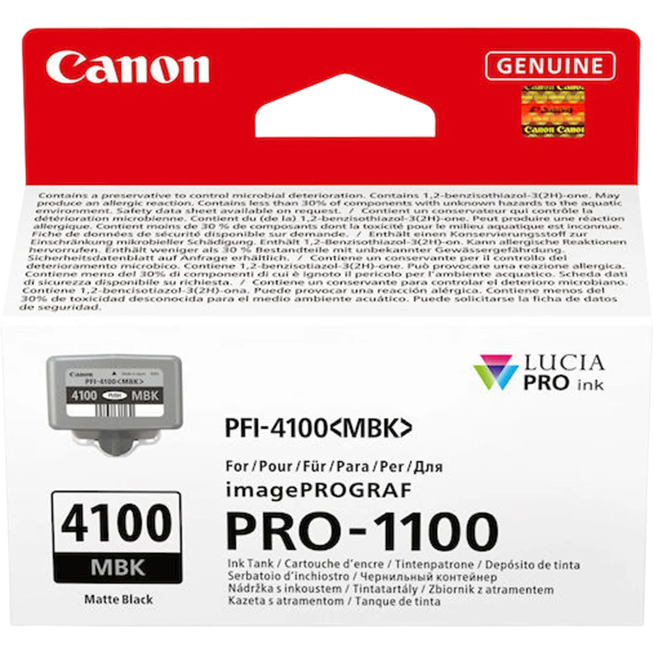Μελάνι CANON PFI-4100 Matte Black - 80ml | 6776C001 - Image 2