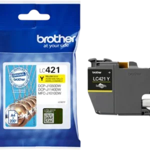 Μελάνι BROTHER LC-421 Yellow - 200 Σελίδες | LC421Y