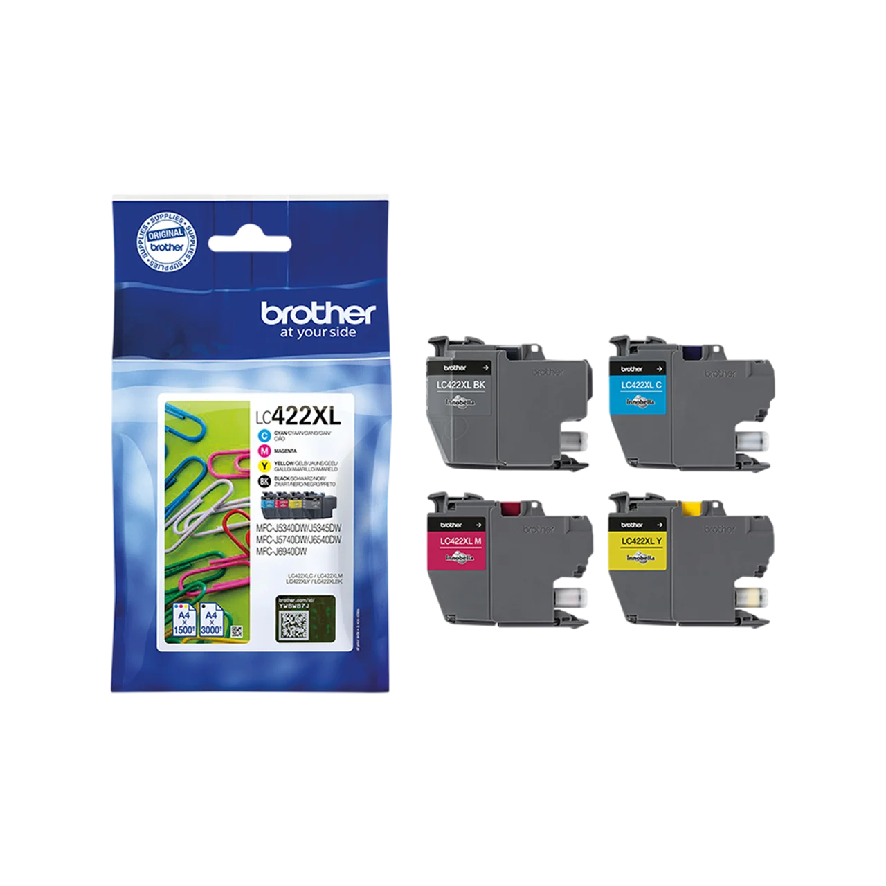 Μελάνι BROTHER High Yield Multipack - 7.500 Σελίδες | LC422XLVAL