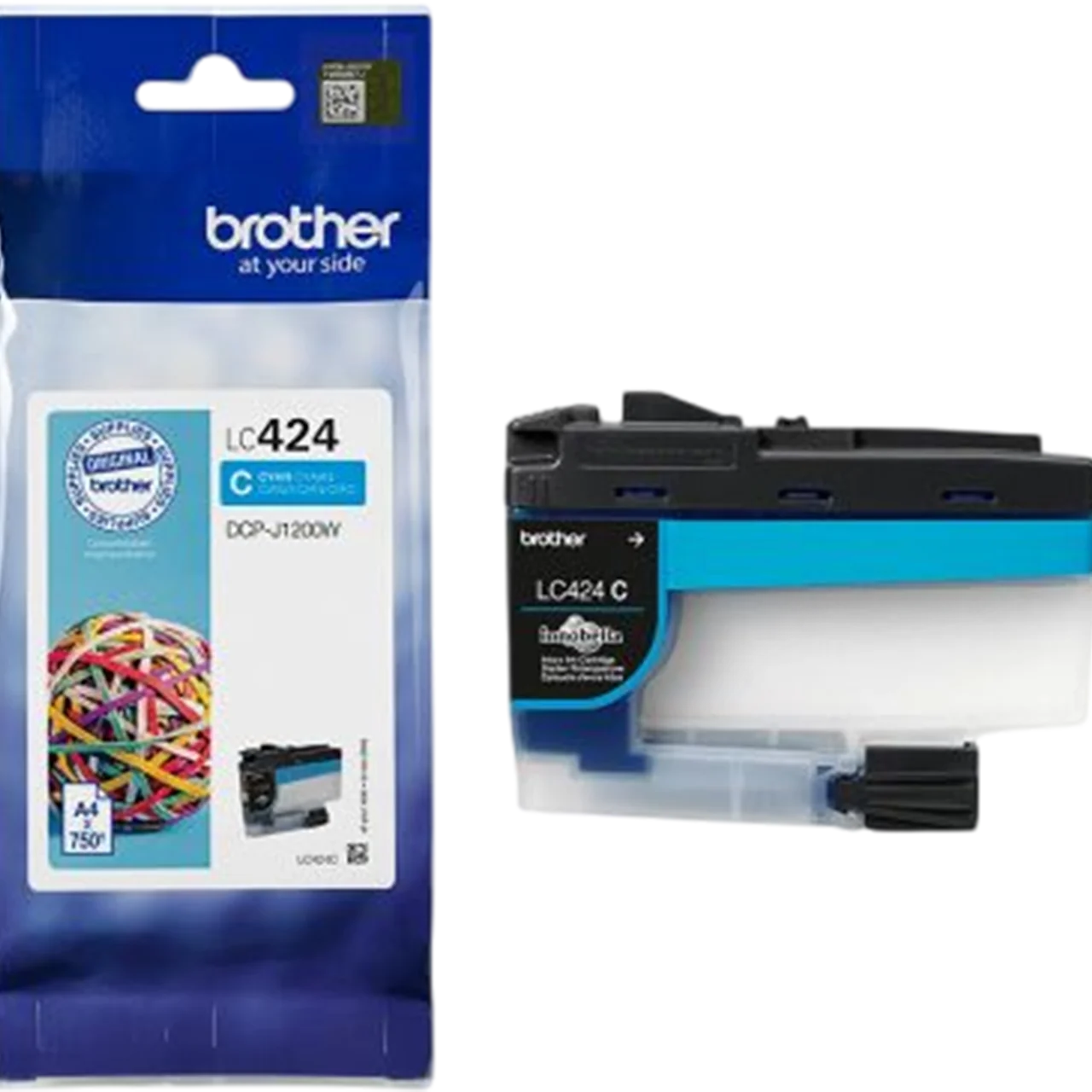 Μελάνι BROTHER Cyan - 750 Σελίδες | LC424C