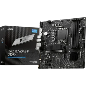 MSI Motherboard Pro B760M-P [DDR4 | LGA1700 | MATX] / 911-7E02-001
