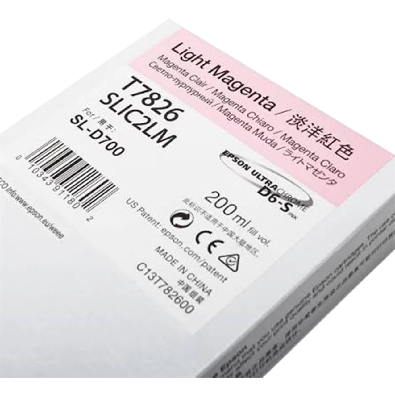 Μελάνι EPSON T7826 Light Magenta SL-D700 - 200ml | C13T782600 - Image 5