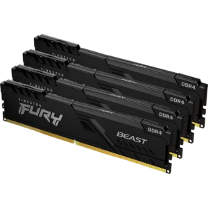KINGSTON Memory FURY Beast Black [DDR4 | 128GB | Kit of 4 | 3600MT/s] / KF436C18BBK4/128