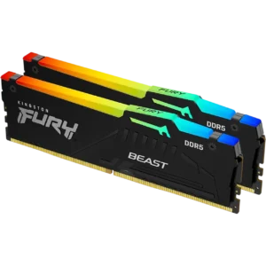 KINGSTON Memory FURY Beast Black RGB [DDR5 | 64GB | Kit of 2 | 6000MT/s] / KF560C30BBEAK2-64