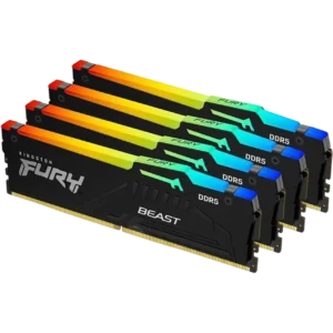 KINGSTON Memory FURY Beast RGB [DDR5 | 64GB | Kit of 4 | 6000MT/s] / KF560C40BBAK4-64